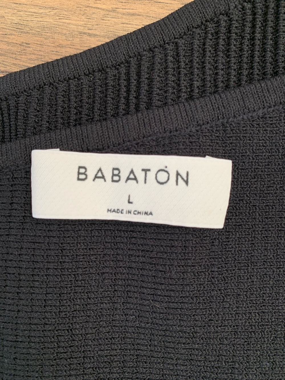 Aritzia Babaton sz L sculpt knit one shoulder tank black - Picture 2 of 3